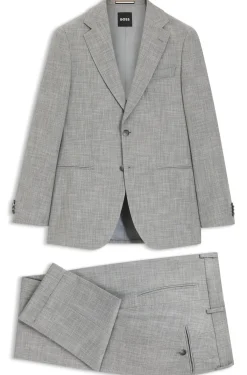 Slim-Fit Zweiteiler aus Baumwoll-Mix mit Schurwolle