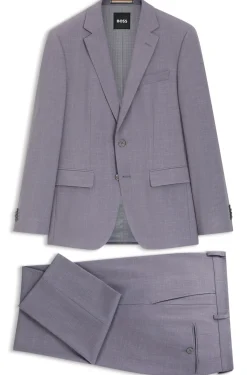 Slim-Fit Zweiteiler aus fein gemustertem Gewebe