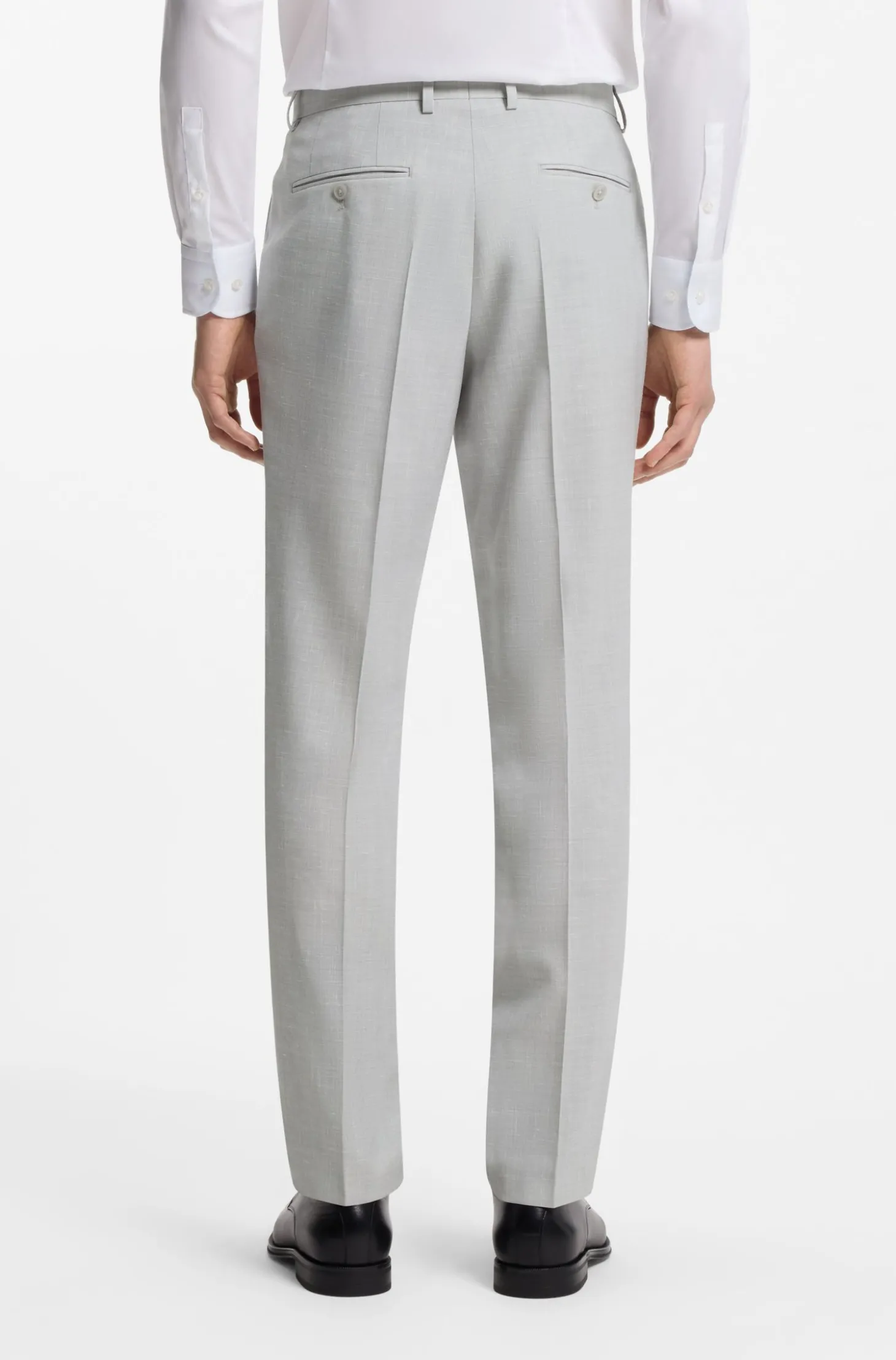 Slim-Fit Zweiteiler aus fein gemustertem Gewebe