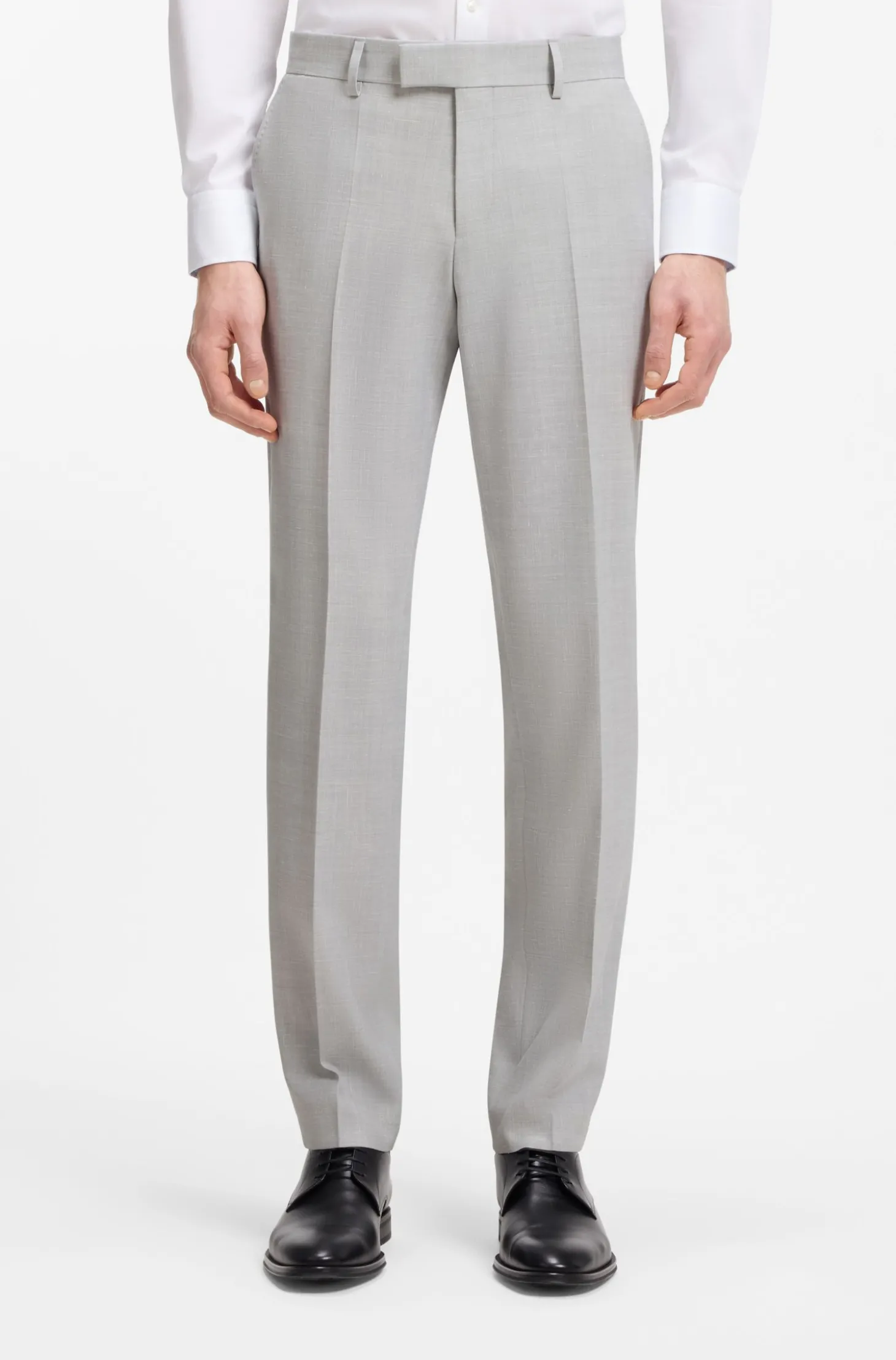 Slim-Fit Zweiteiler aus fein gemustertem Gewebe