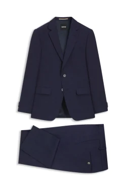 Slim-Fit Zweiteiler aus fein gemustertem Gewebe