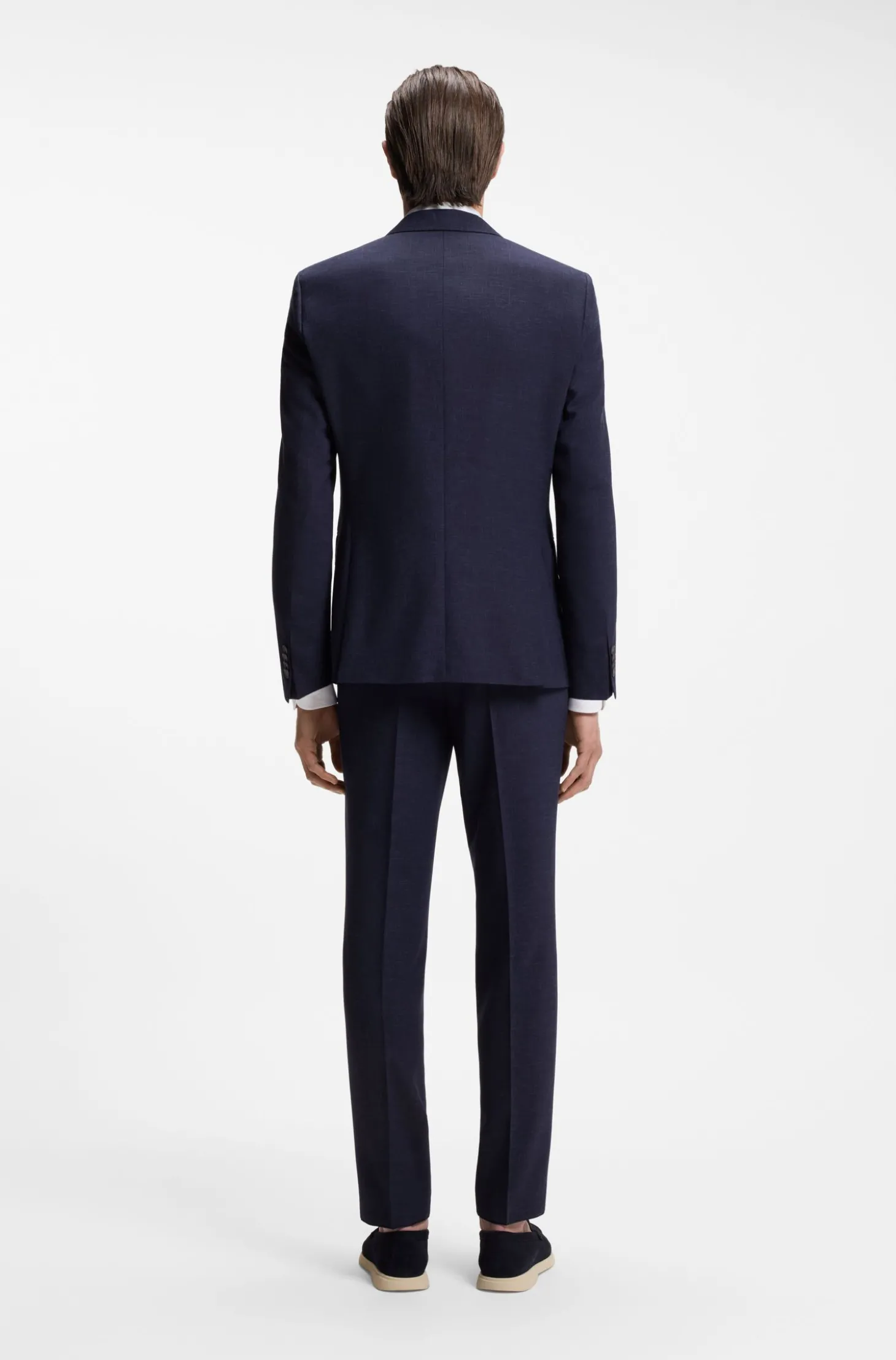 Slim-Fit Zweiteiler aus fein gemustertem Gewebe
