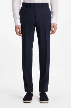 Slim-Fit Zweiteiler aus fein gemustertem Gewebe