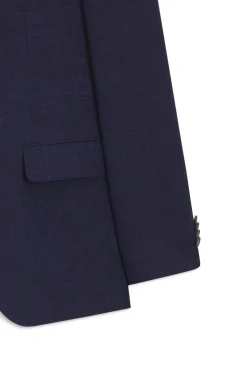 Slim-Fit Zweiteiler aus fein gemustertem Gewebe