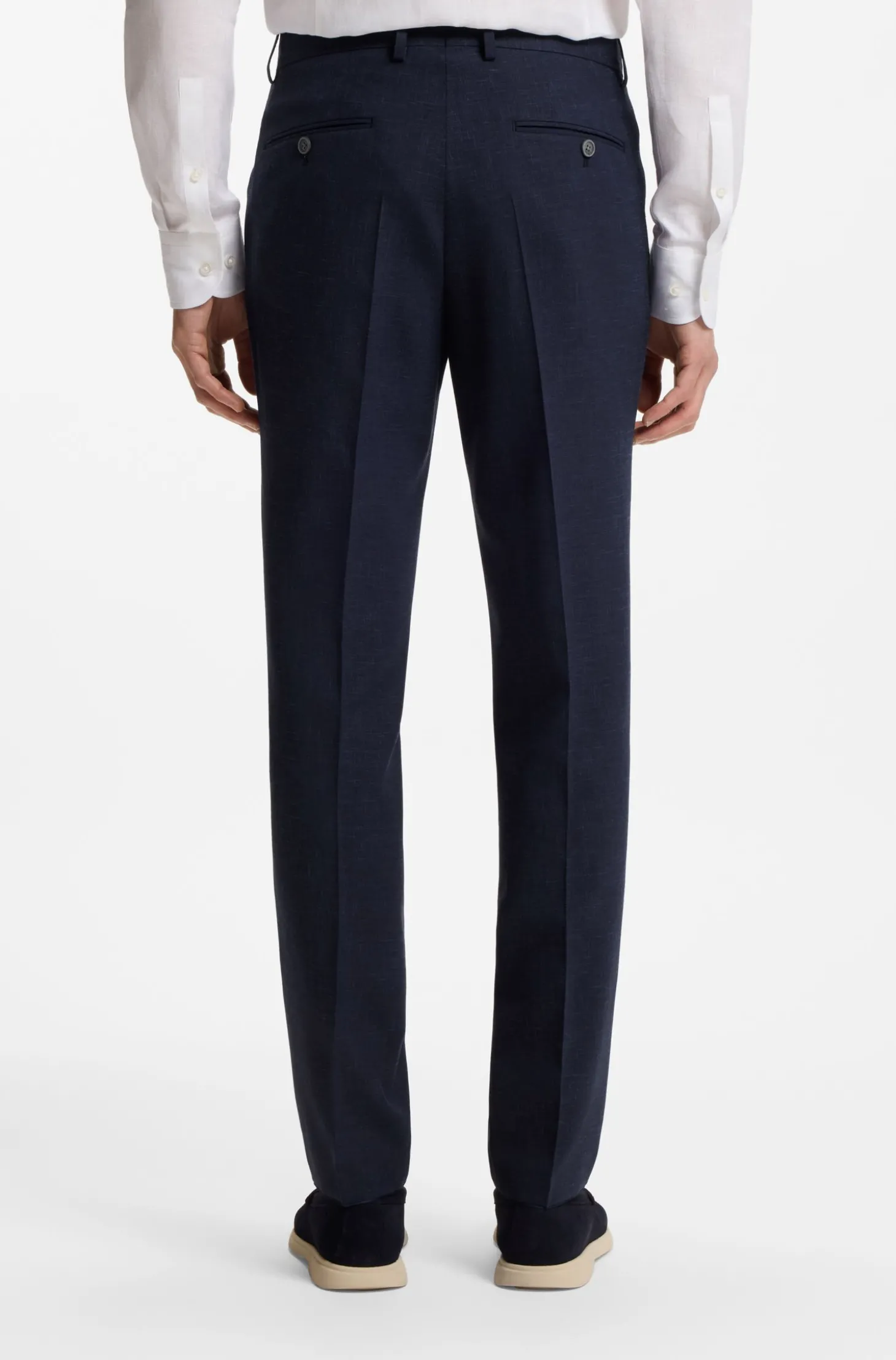 Slim-Fit Zweiteiler aus fein gemustertem Gewebe
