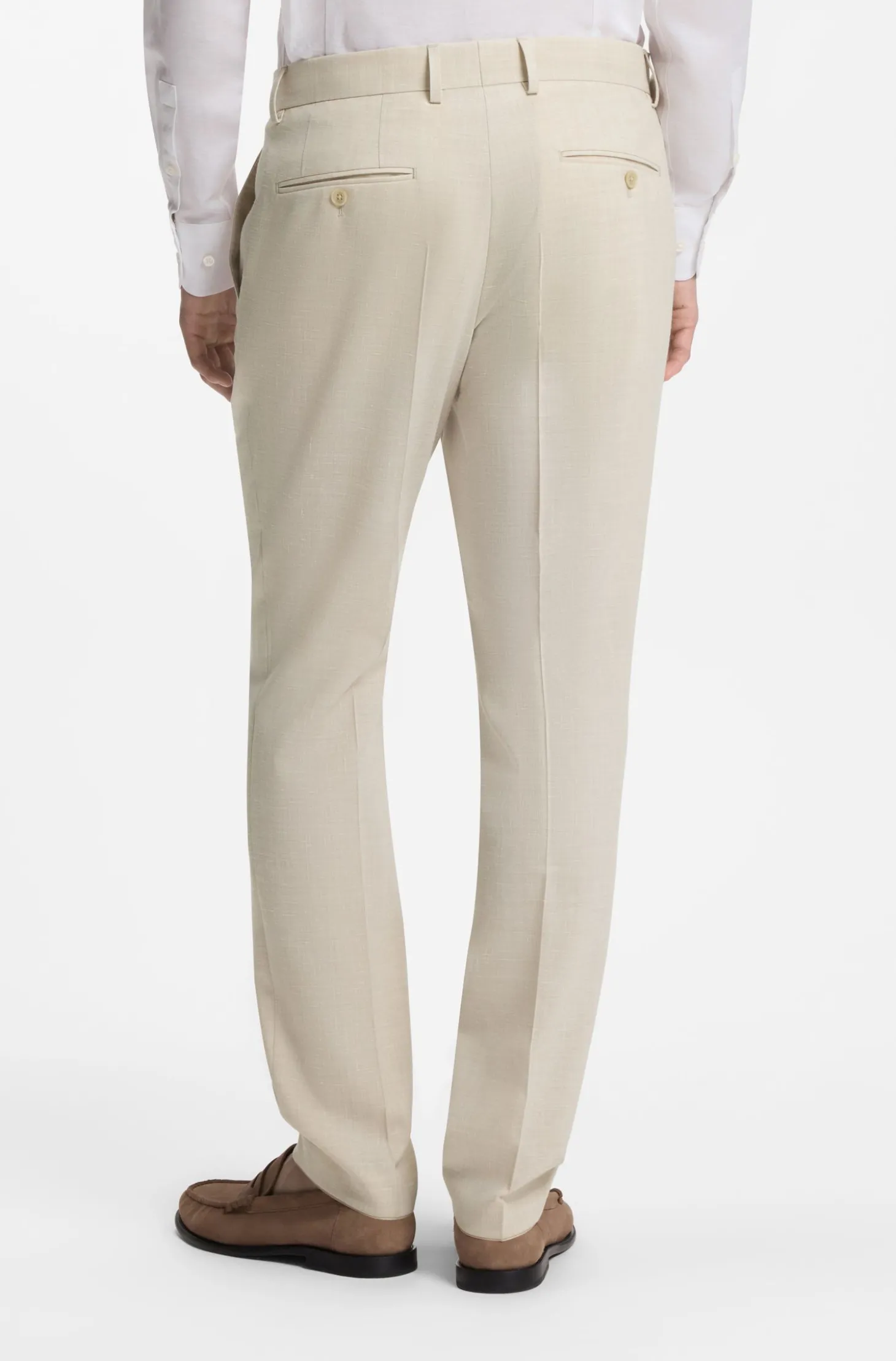 Slim-Fit Zweiteiler aus fein gemustertem Gewebe