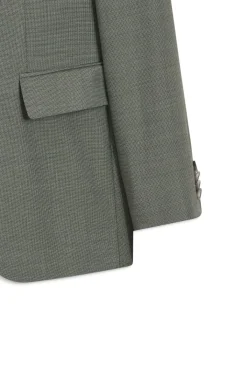 Slim-Fit Zweiteiler aus gemusterter Stretch-Wolle