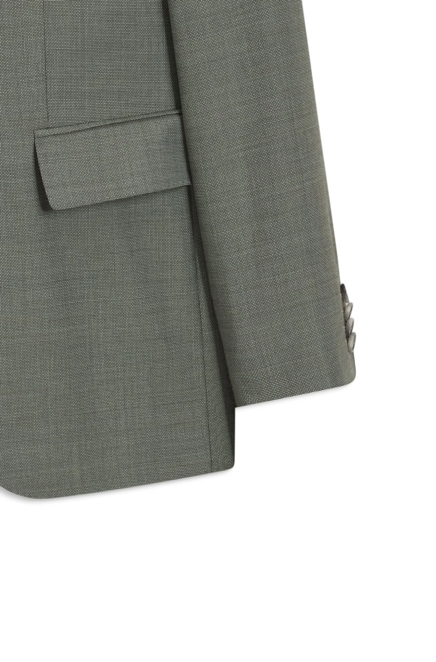 Slim-Fit Zweiteiler aus gemusterter Stretch-Wolle