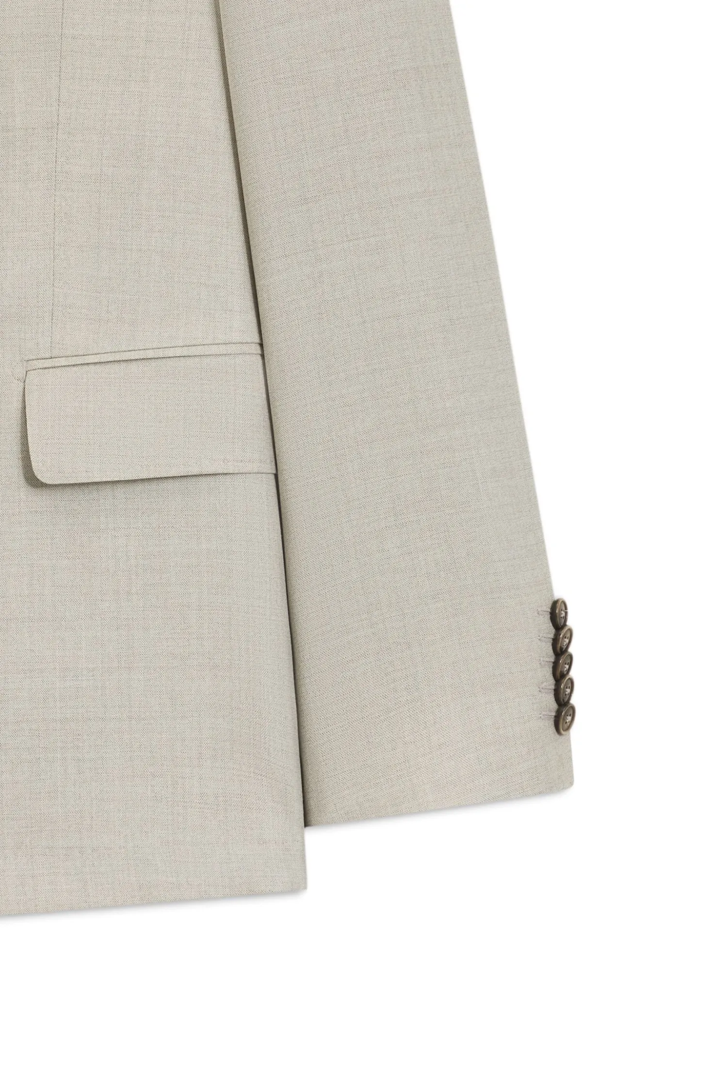 Slim-Fit Zweiteiler aus gemusterter Schurwolle