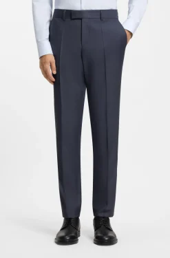 Slim-Fit Zweiteiler aus gemusterter Schurwolle