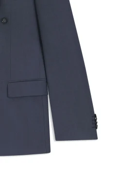 Slim-Fit Zweiteiler aus gemusterter Schurwolle