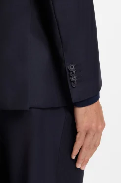 Slim-Fit Zweiteiler aus Schurwoll-Twill