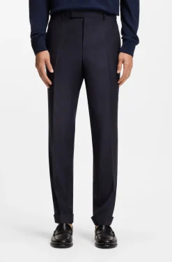 Slim-Fit Zweiteiler aus Schurwoll-Twill