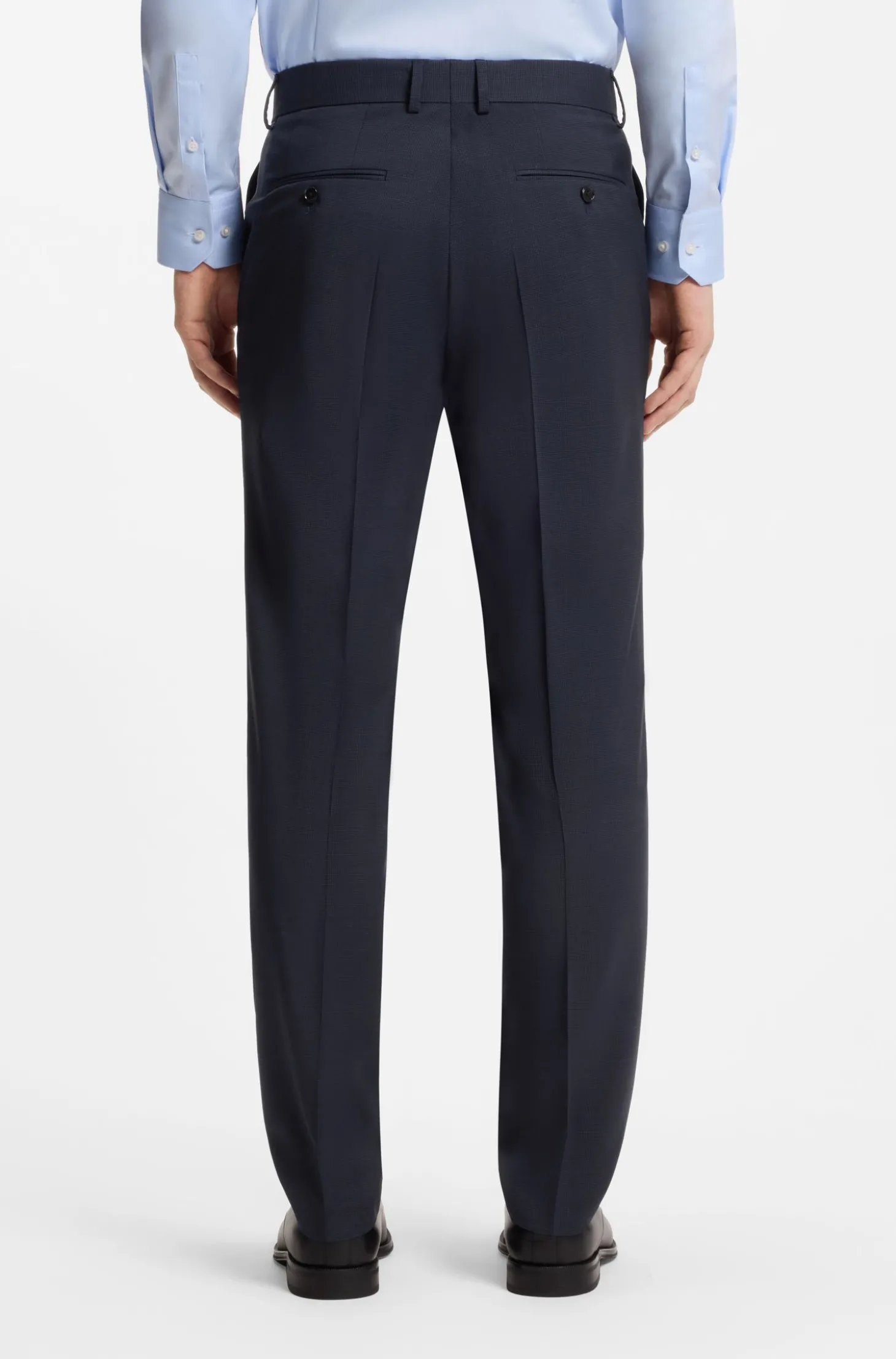 Slim-Fit Zweiteiler aus Schurwolle