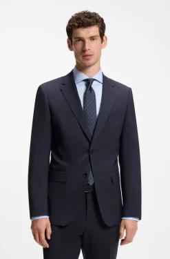 Slim-Fit Zweiteiler aus Schurwolle