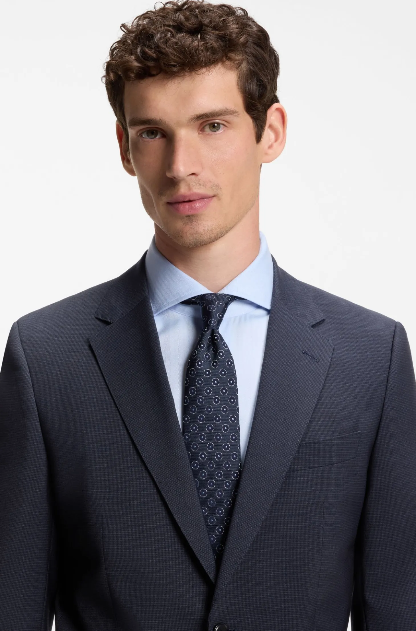 Slim-Fit Zweiteiler aus Schurwolle