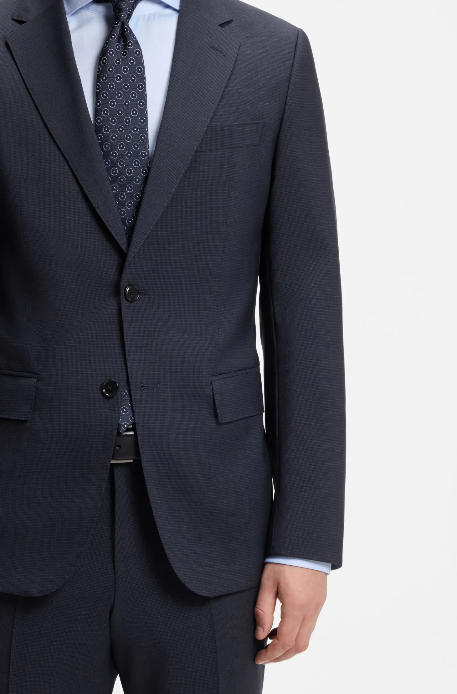 Slim-Fit Zweiteiler aus Schurwolle