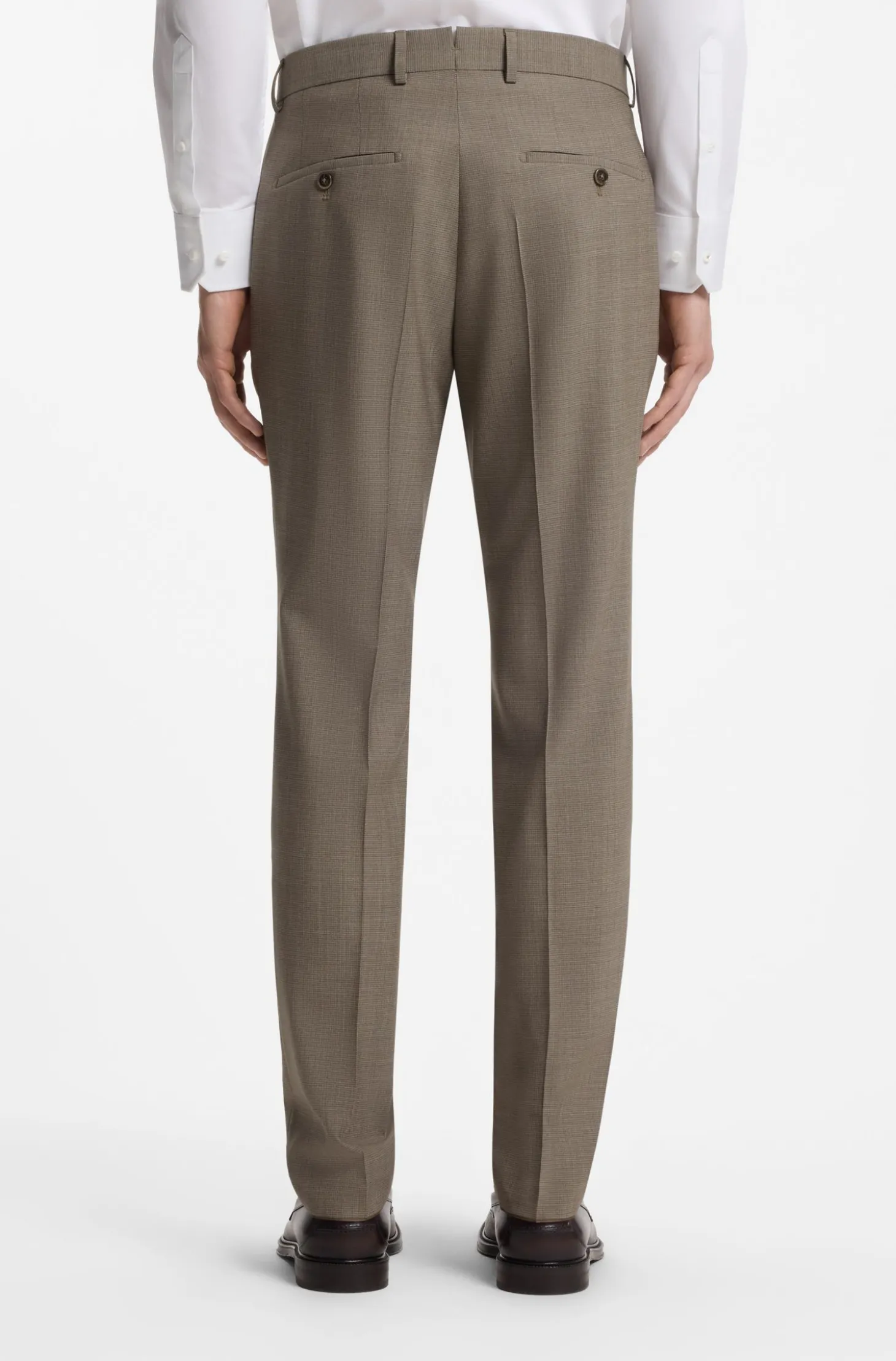 Slim-Fit Zweiteiler aus Schurwolle