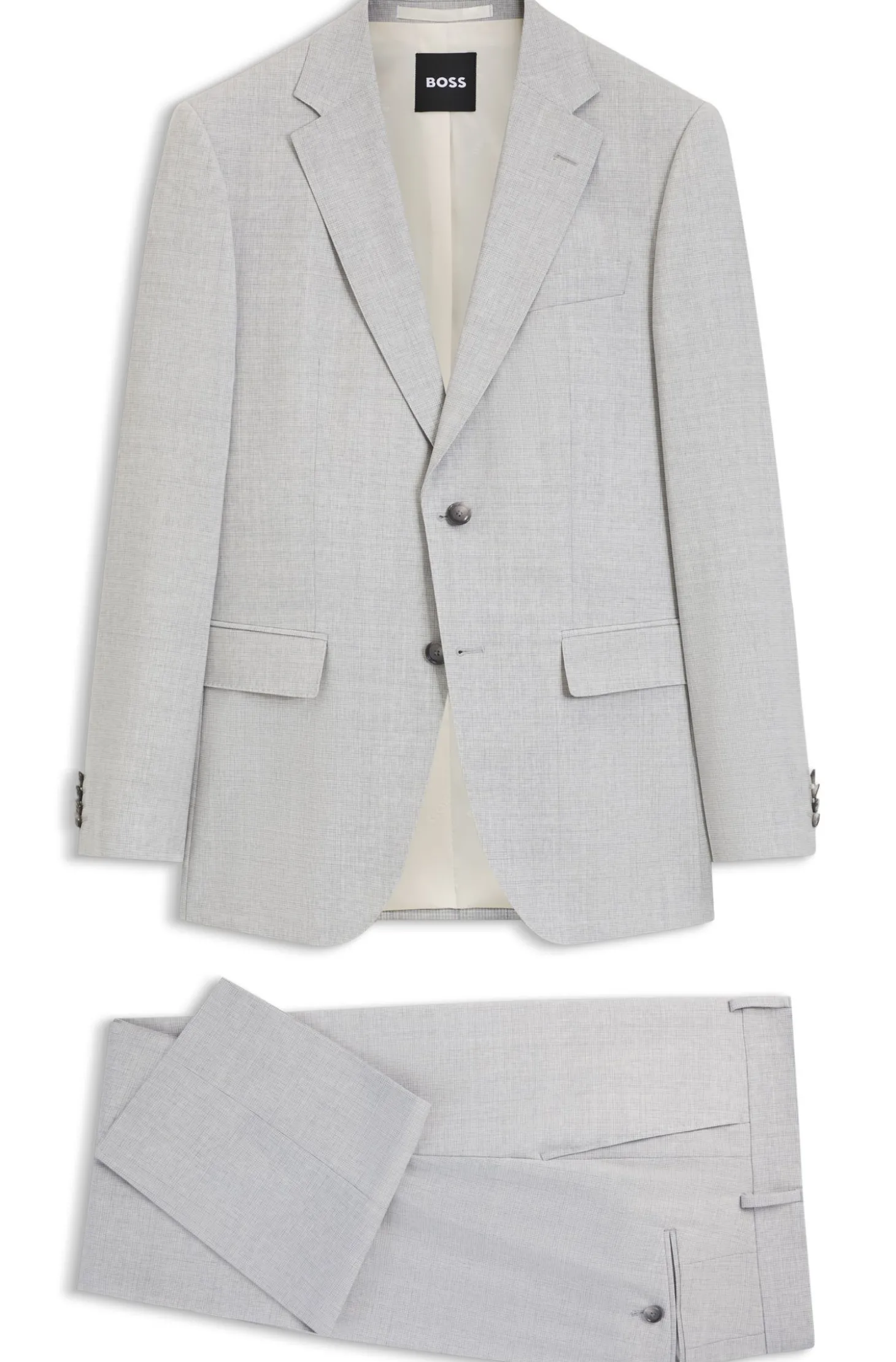 Slim-Fit Zweiteiler aus Schurwolle
