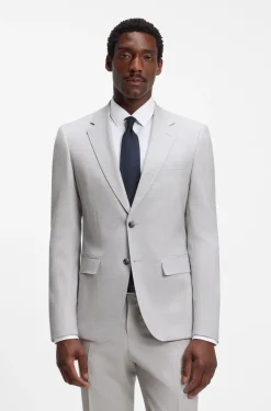Slim-Fit Zweiteiler aus Schurwolle