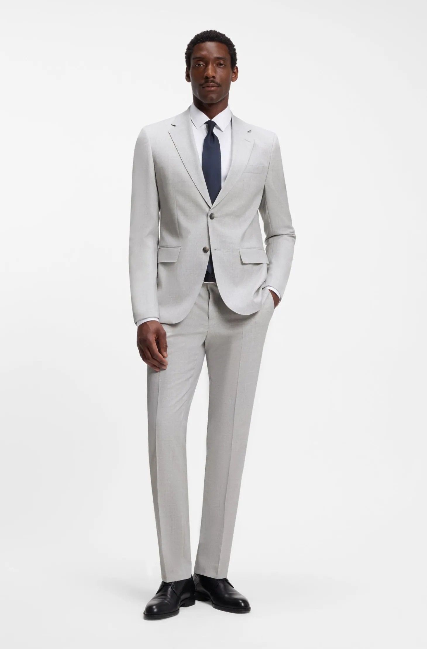 Slim-Fit Zweiteiler aus Schurwolle