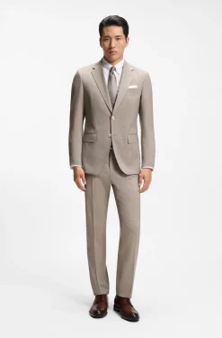 Slim-Fit Zweiteiler aus Schurwolle