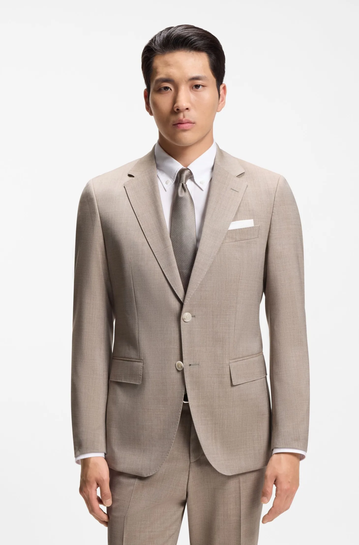 Slim-Fit Zweiteiler aus Schurwolle