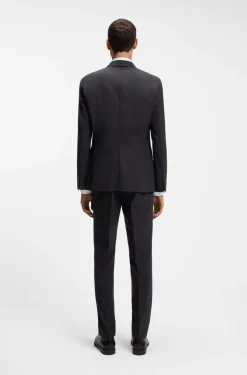 Slim-Fit Zweiteiler aus Stretch-Wolle