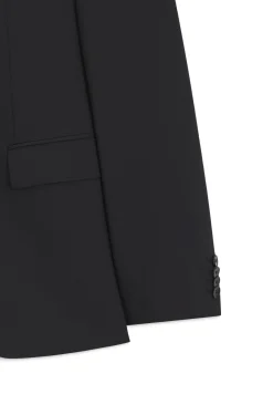 Slim-Fit Zweiteiler aus Stretch-Wolle