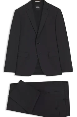 Slim-Fit Zweiteiler aus Stretch-Wolle
