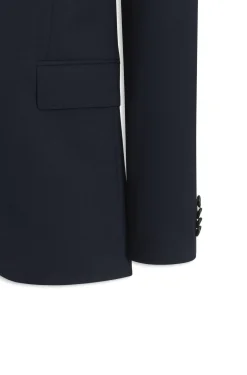 Slim-Fit Zweiteiler aus Stretch-Wolle