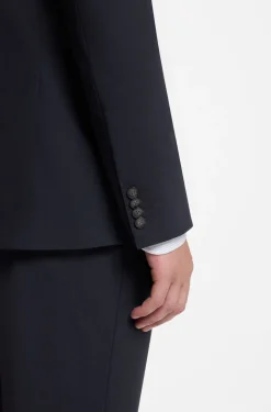 Slim-Fit Zweiteiler aus Stretch-Wolle