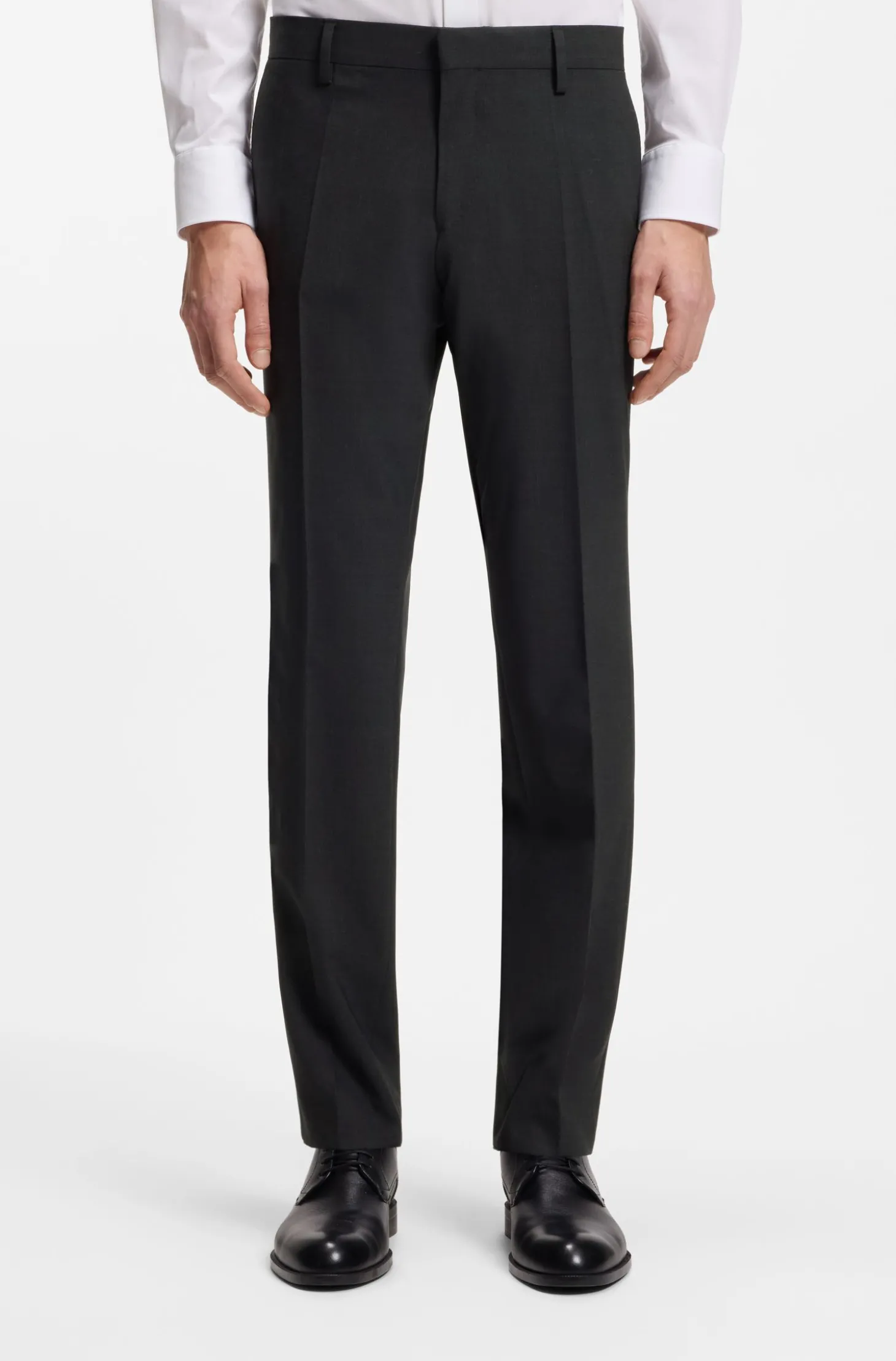 Slim-Fit Zweiteiler aus Stretch-Wolle