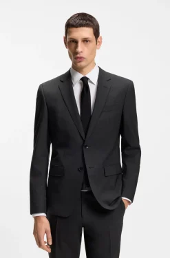 Slim-Fit Zweiteiler aus Stretch-Wolle