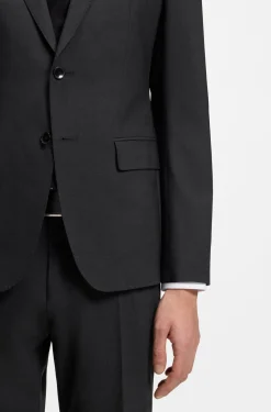 Slim-Fit Zweiteiler aus Stretch-Wolle