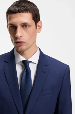 Slim-Fit Zweiteiler aus Stretch-Wolle