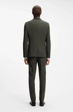 Slim-Fit Zweiteiler aus Stretch-Schurwolle