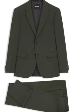 Slim-Fit Zweiteiler aus Stretch-Schurwolle