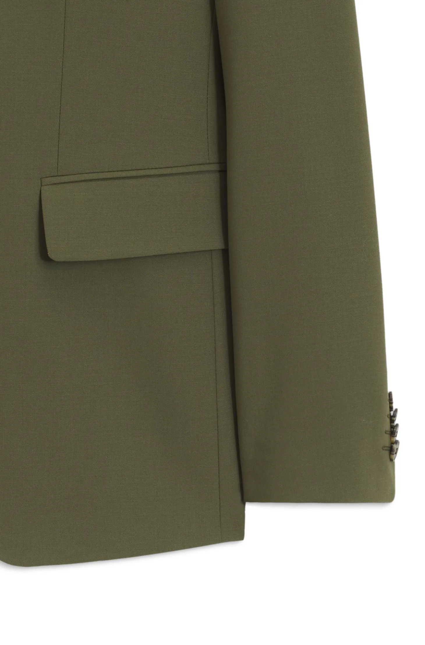 Slim-Fit Zweiteiler aus Stretch-Woll-Mix