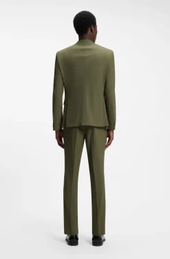 Slim-Fit Zweiteiler aus Stretch-Woll-Mix