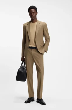 Slim-Fit Zweiteiler aus Stretch-Woll-Mix