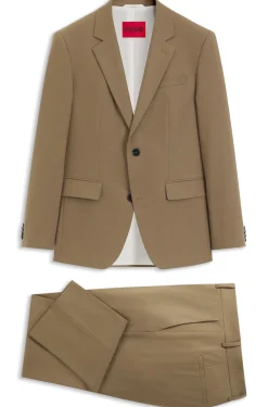 Slim-Fit Zweiteiler aus Stretch-Woll-Mix