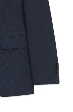Slim-Fit Zweiteiler aus Woll-Mix mit Seide
