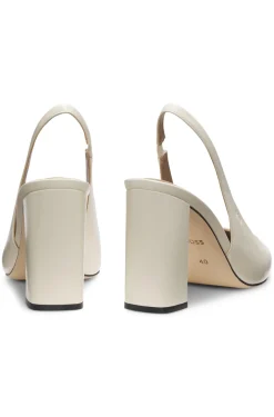 Slingback-Pumps aus Leder