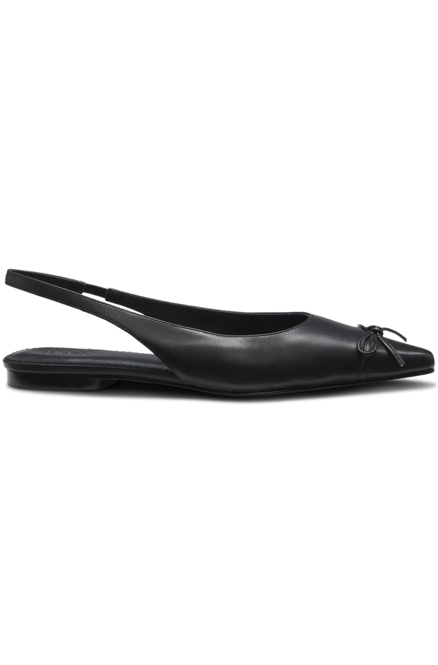 Slingbacks aus Nappaleder mit Schleife