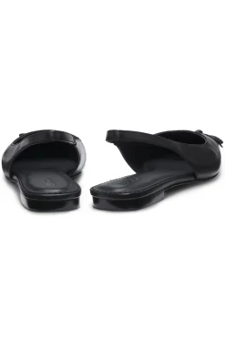 Slingbacks aus Nappaleder mit Schleife