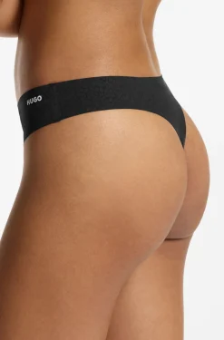 Slip aus elastischer Mikrofaser mit niedriger Bundhöhe und Print