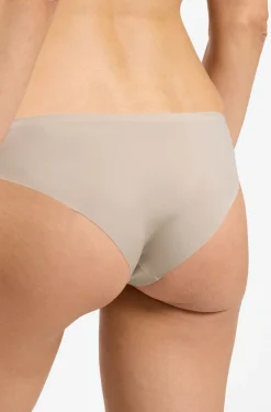 Slip aus Mikrofaser mit Kontrastbesatz