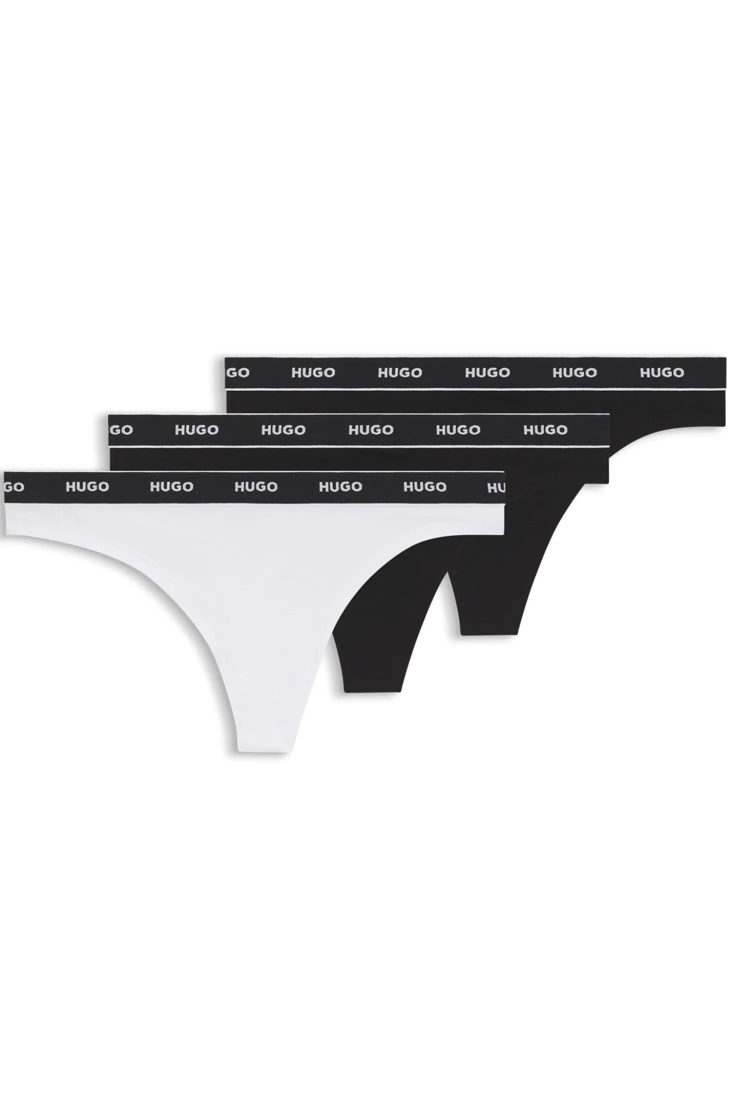 Slip aus Stretch-Baumwolle mit Logo-Bund