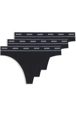 Slip aus Stretch-Baumwolle mit Logo-Bund
